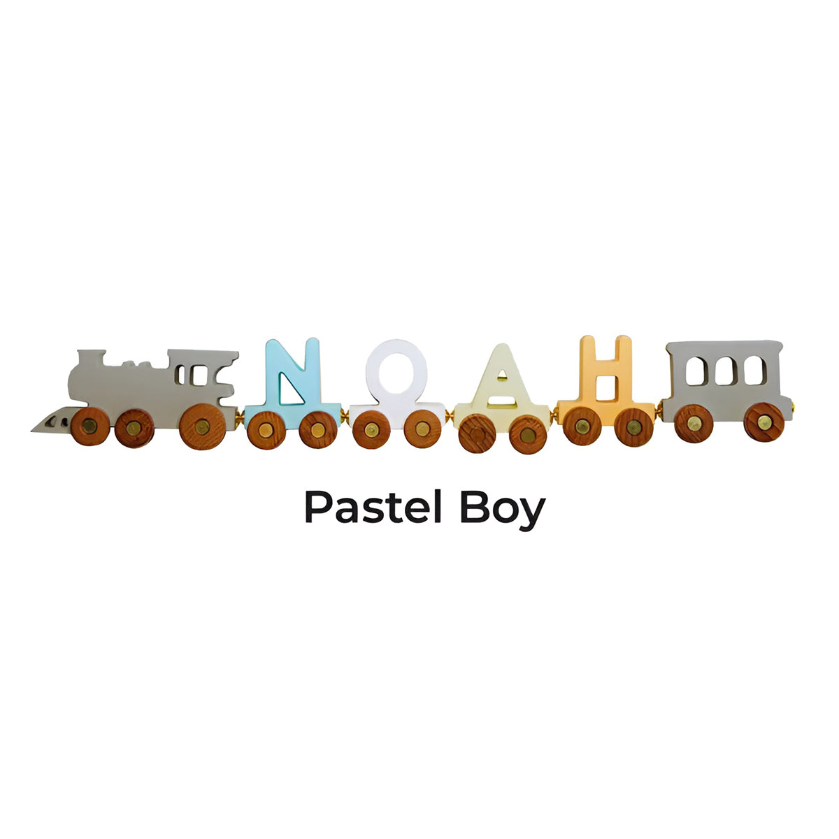 Personalized Train | Train Name With Magnets First Birthday Gift Baby Toys Wooden Train With Railway Fidget Toys For Kids Nursery Decor