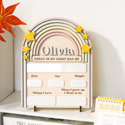Back to School Sign Rainbow, Custom Kids School Board Sign