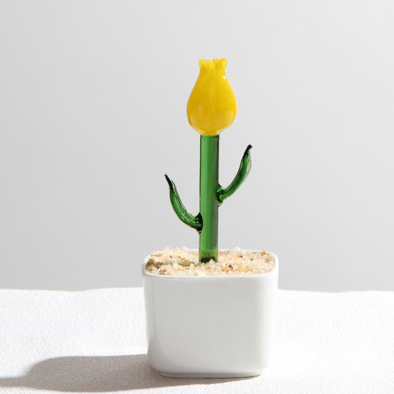 Custom Glass Flower Pot – Personalized Mother's Day Gift