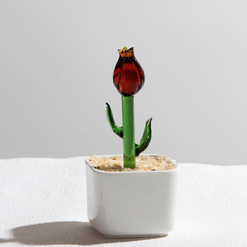 Custom Glass Flower Pot – Personalized Mother's Day Gift