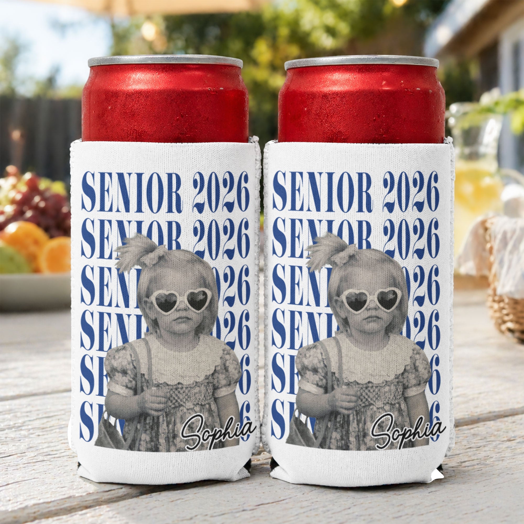 Senior Custom Vintage Photo - Personalized Can Cooler
