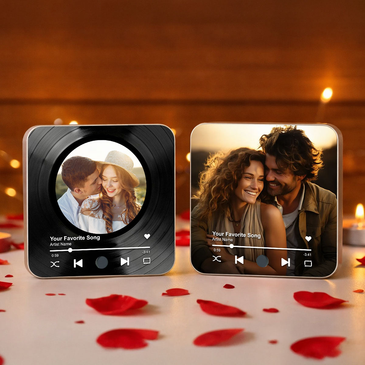 Custom Song Magnets That Can Plays Music - Personalized Music Magnet - Anniversary Gifts, Valentine's Day Gift for her, for him