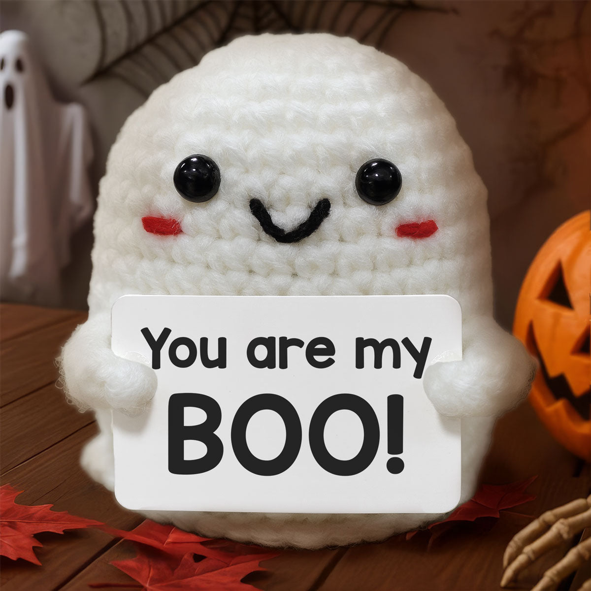 Ghost Hug Crochet Card Upsell