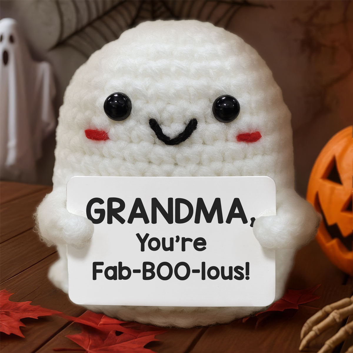 Ghost Hug Crochet Card Upsell