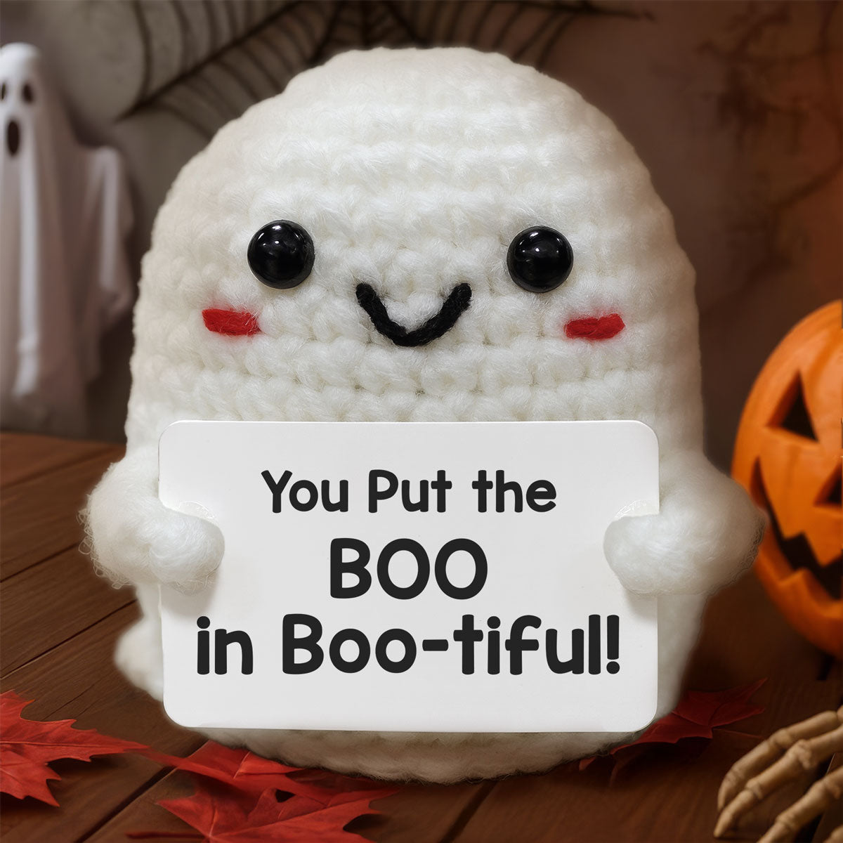 Ghost Hug Crochet Card Upsell