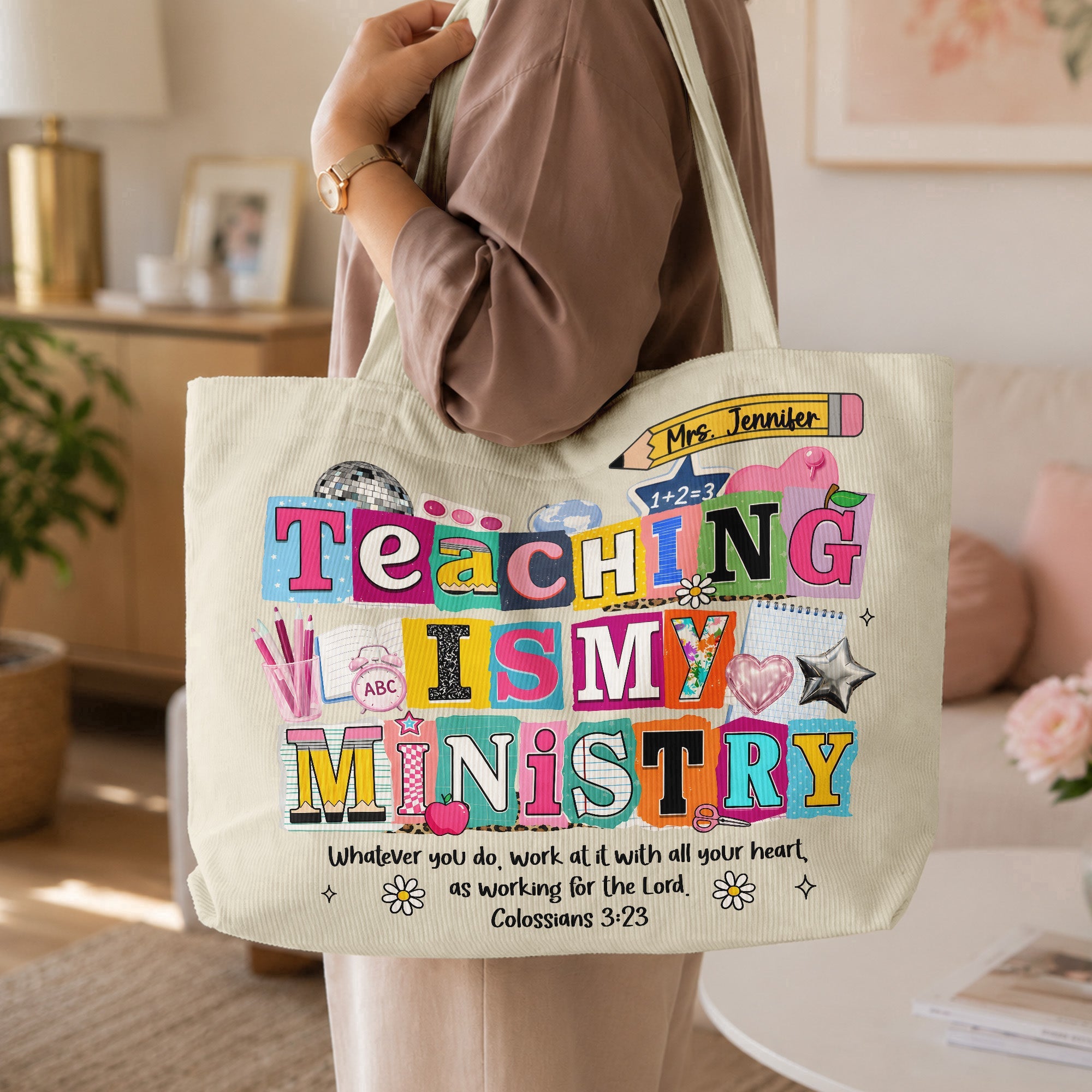 Teaching Is My Ministry - Personalized Tote Bag