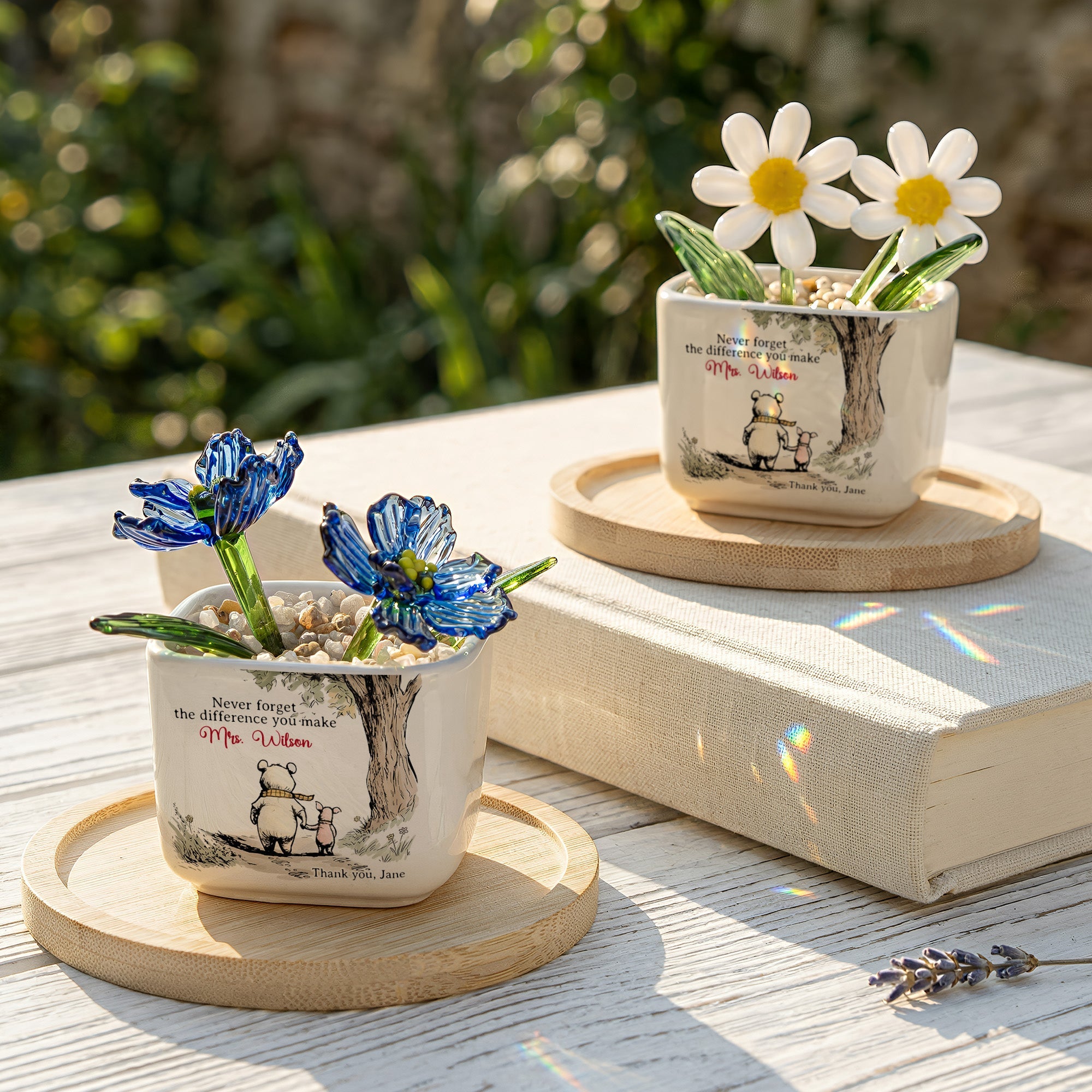 Thank You Teacher Gift, Never Forget The Difference You Make - Personalized Plant Pot
