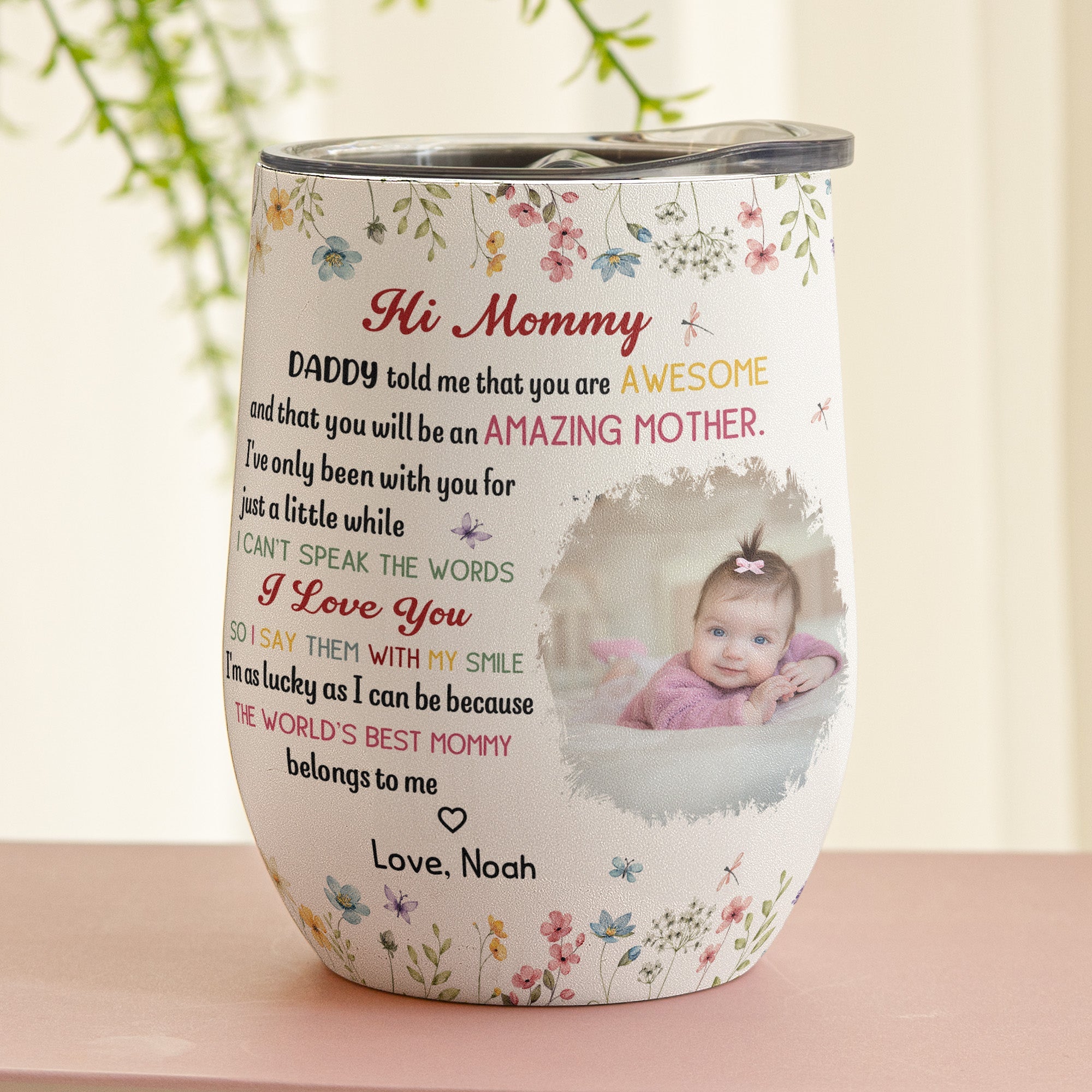The Best Mommy Belongs To Me Mother's Day Gift First Mom New Mom - Personalized Wine Tumbler