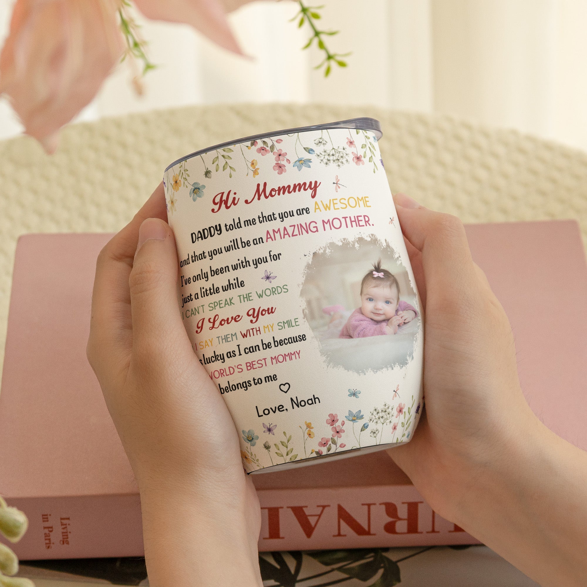 The Best Mommy Belongs To Me Mother's Day Gift First Mom New Mom - Personalized Wine Tumbler