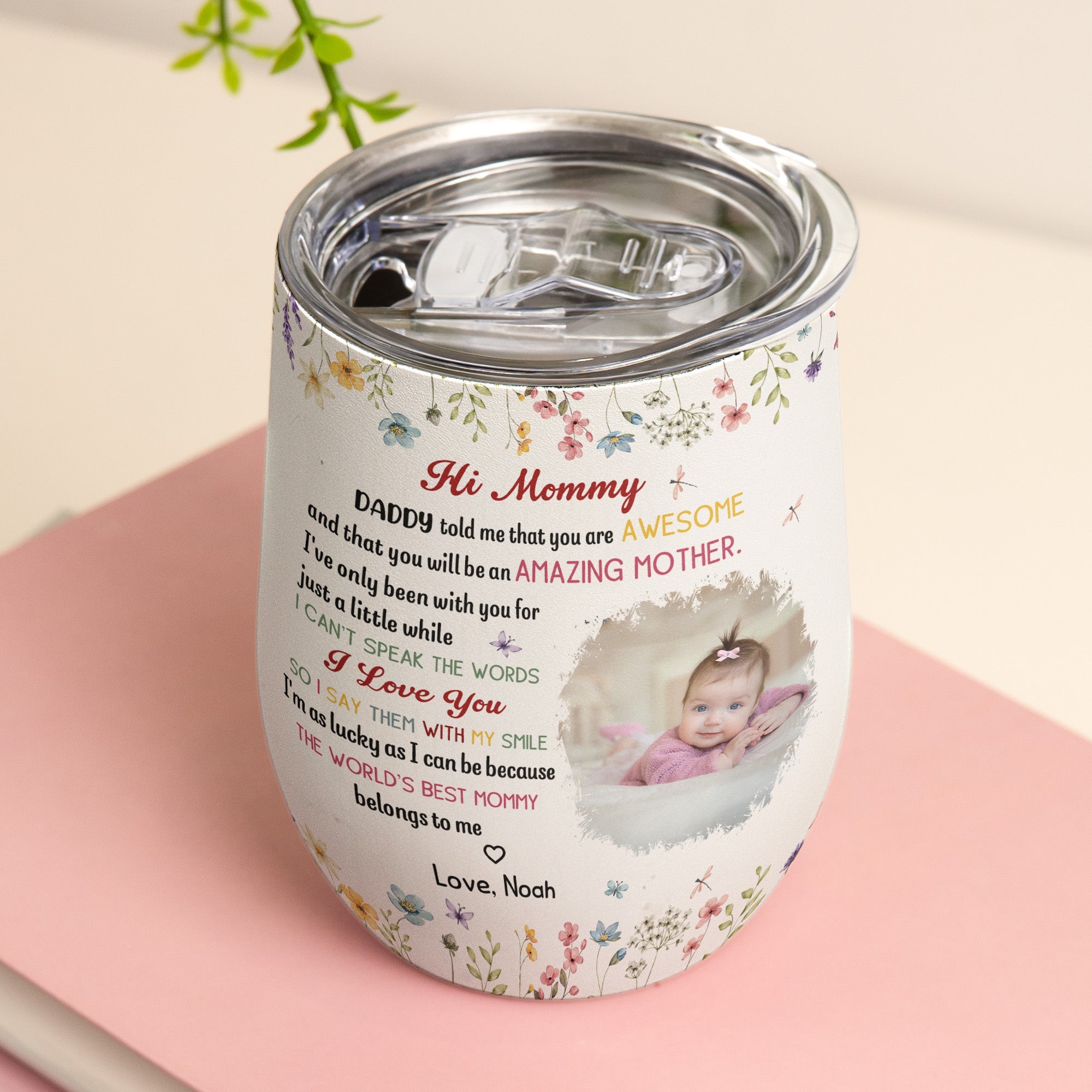 The Best Mommy Belongs To Me Mother's Day Gift First Mom New Mom - Personalized Wine Tumbler