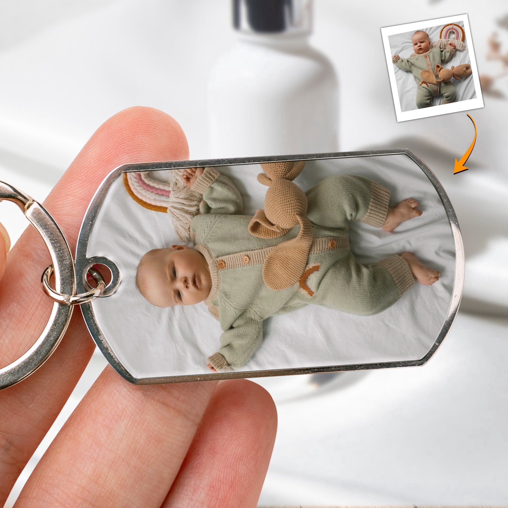 The Moment You Became My Dad Father's Day Gift For New Dad, Husband - Personalized Keychain