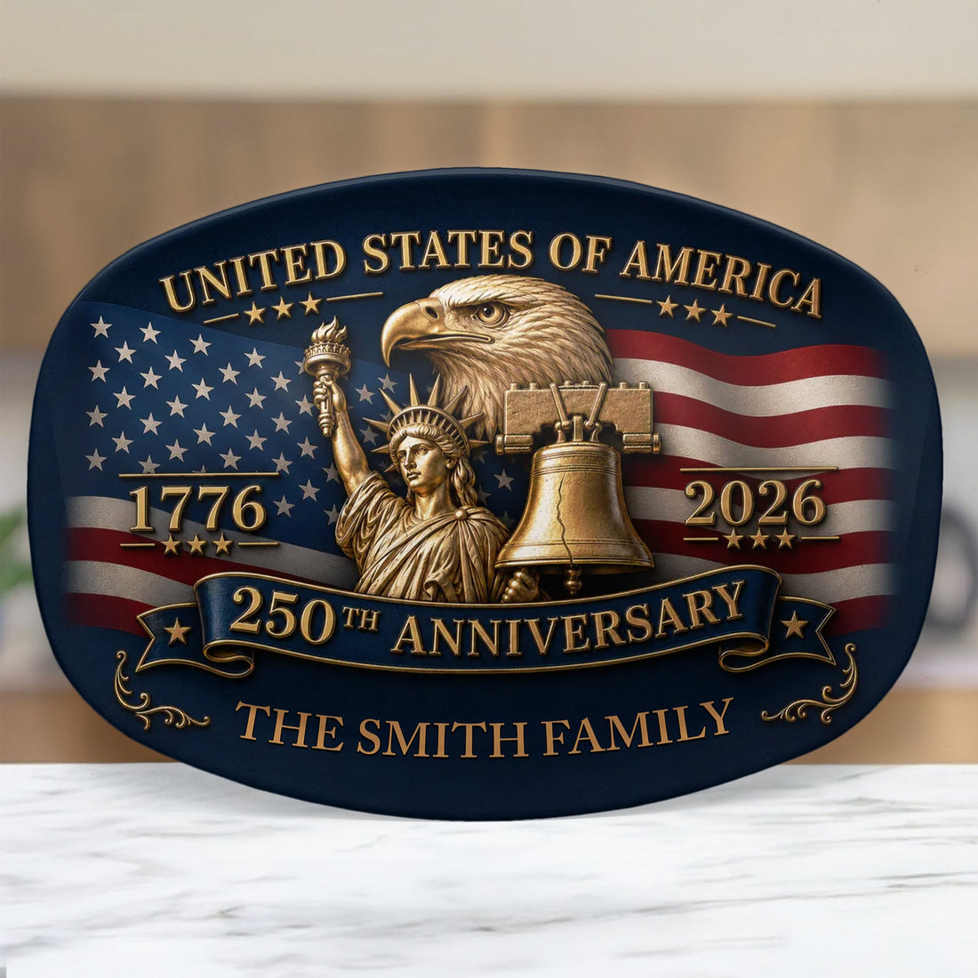 United States Of America 250Th Anniversary - Personalized Platter