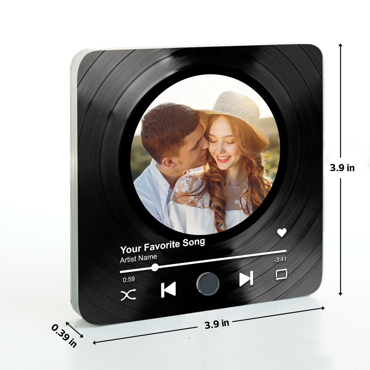 Custom Song Magnets That Can Plays Music - Personalized Music Magnet - Anniversary Gifts, Valentine's Day Gift for her, for him