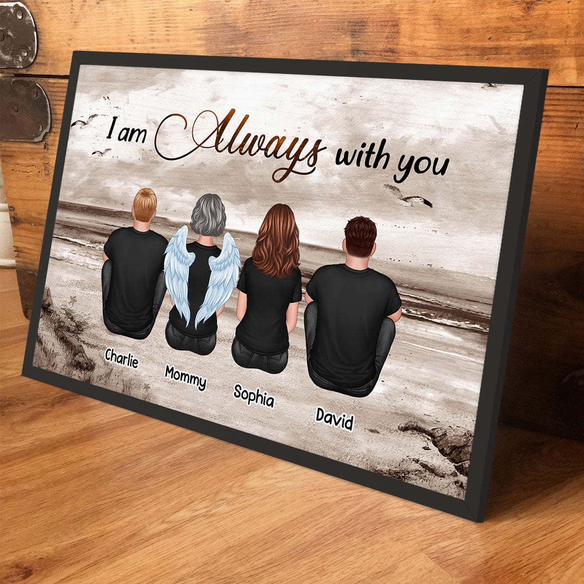 Always With You Sky Family Members, Memorial - Personalized Poster