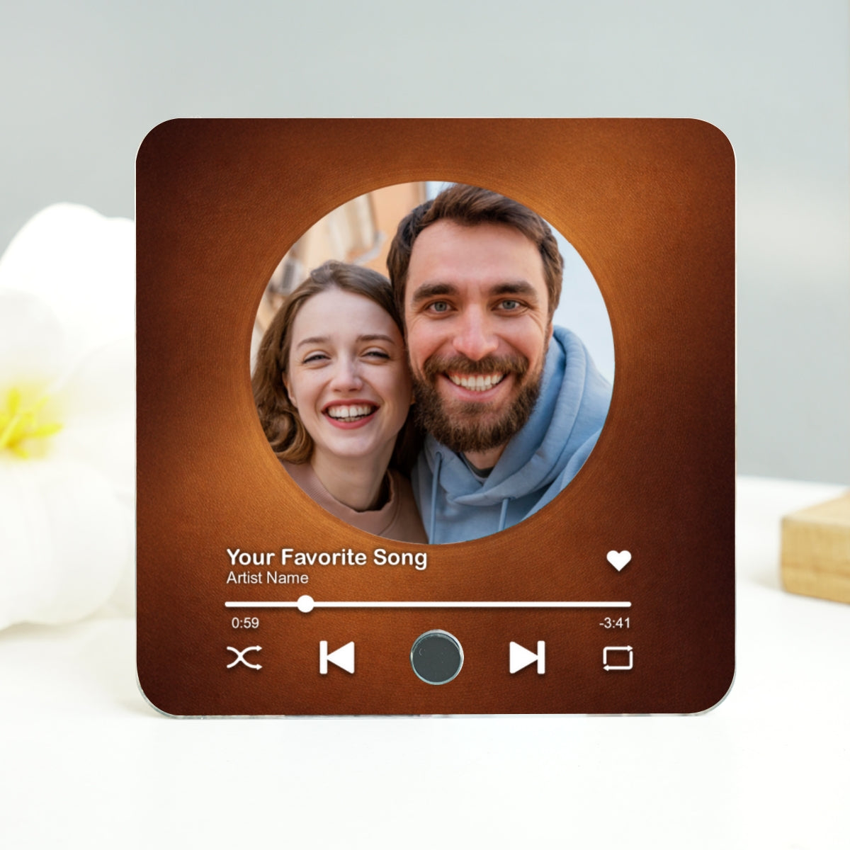 Custom Song Magnets That Can Plays Music - Personalized Music Magnet - Anniversary Gifts, Valentine's Day Gift for her, for him