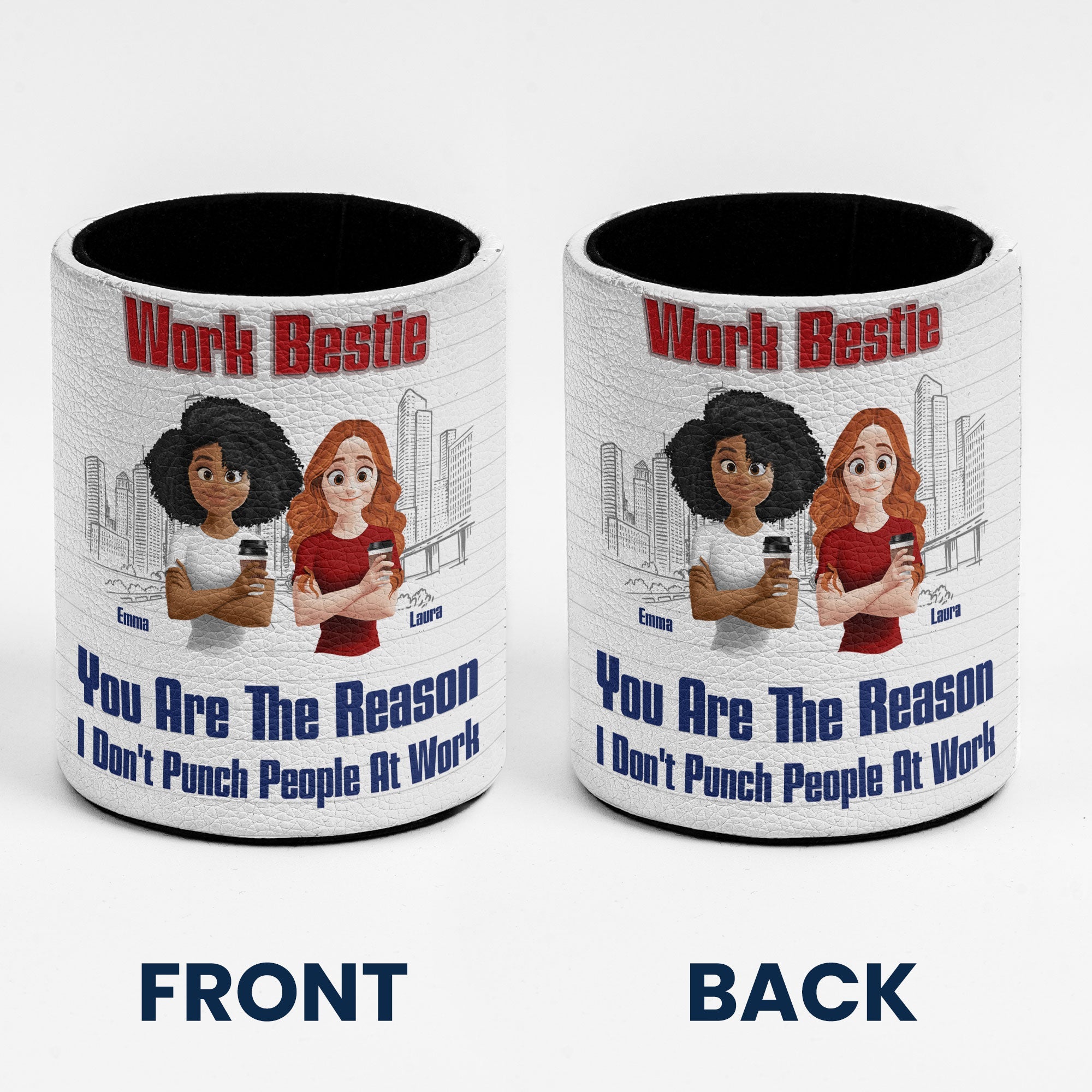 You Are The Reason I Don't Punch People At Work - Personalized Pen Holder