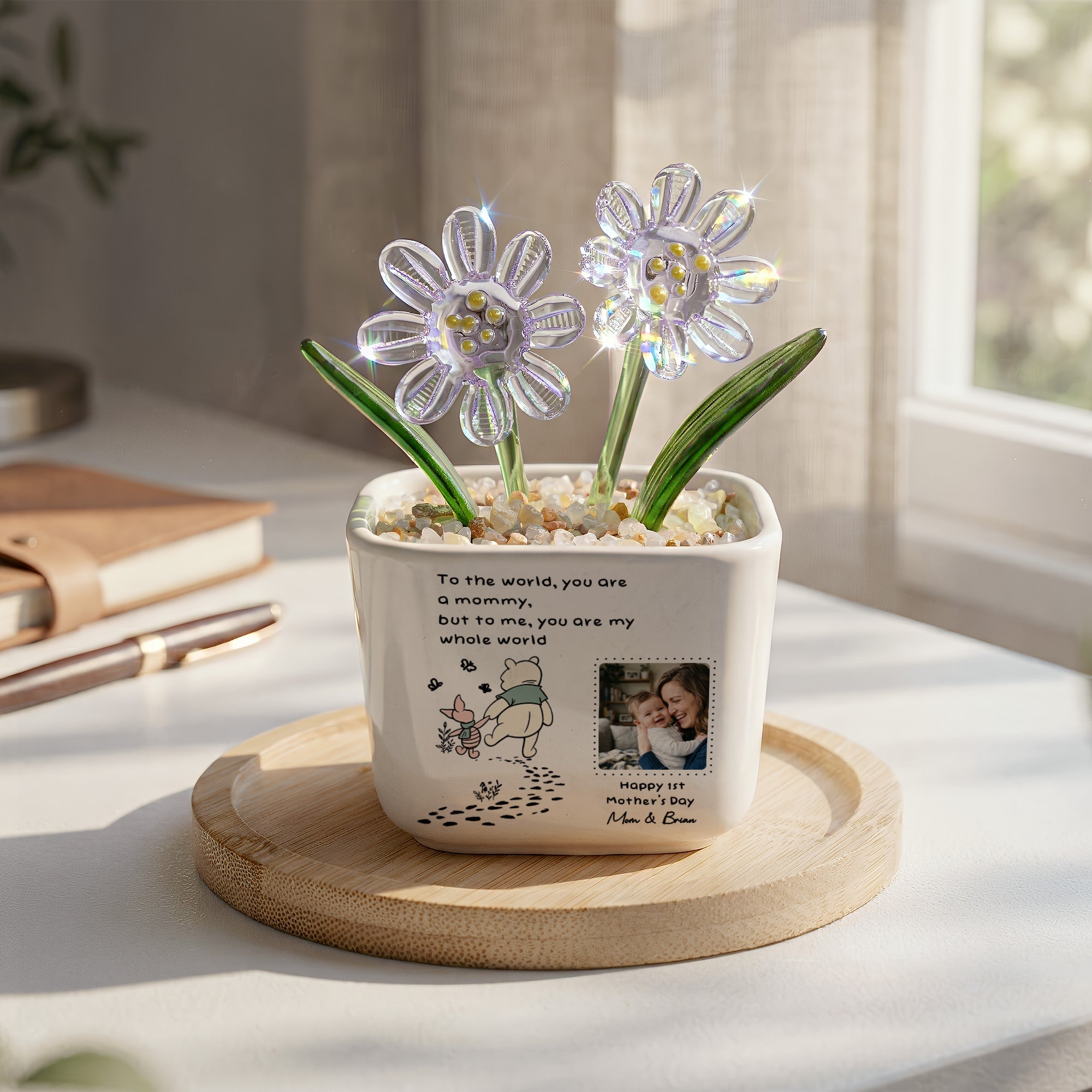 You Are My Whole World - 1st Mother's Day Gift For New Mom - Personalized Plant Pot