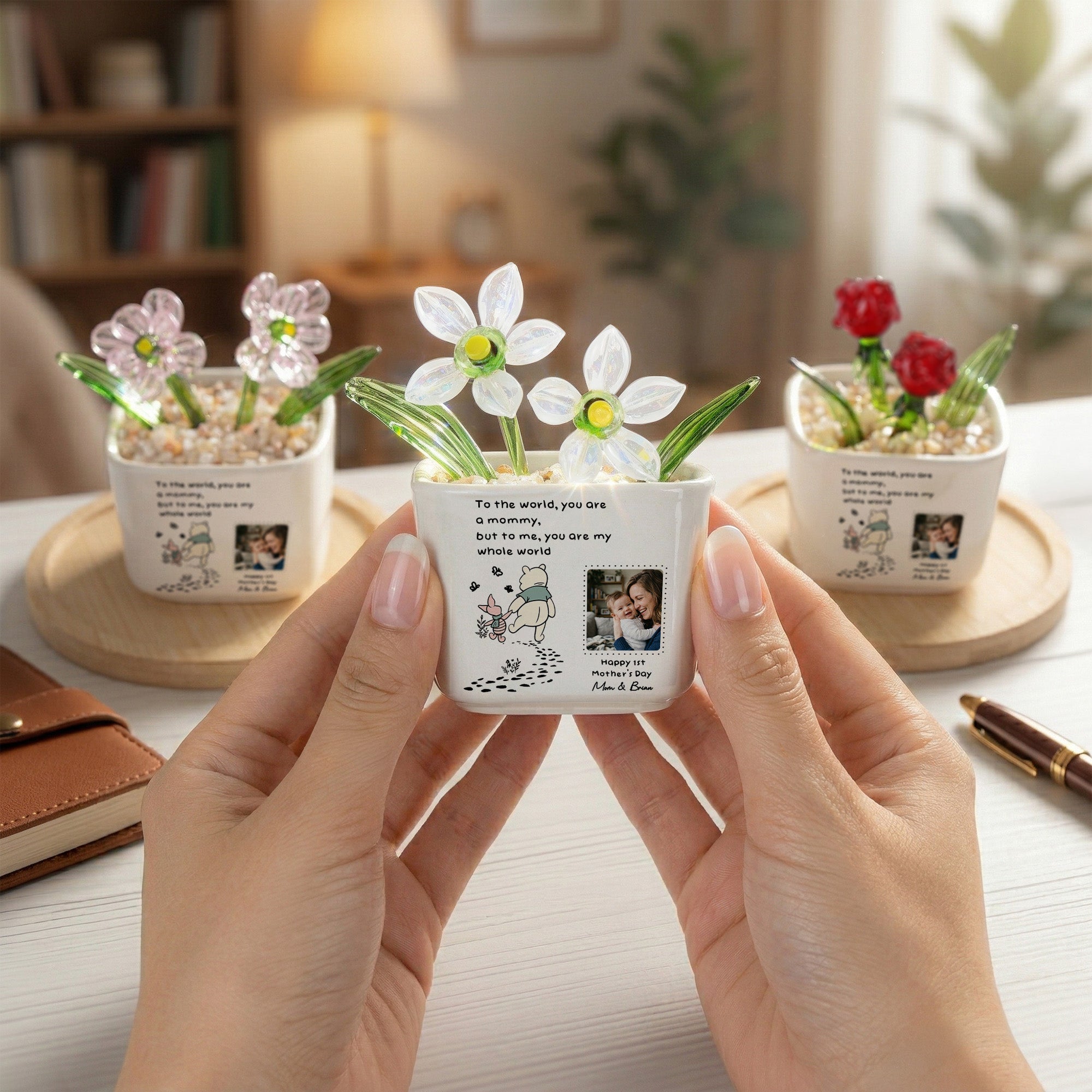 You Are My Whole World - 1st Mother's Day Gift For New Mom - Personalized Plant Pot