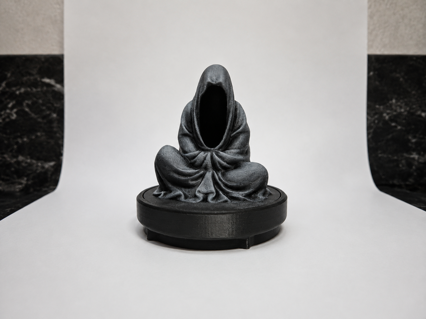 Meditating Reaper LED Candle Holder