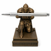 Knight Pen Holder, Personalized Engraved Pen, Gamer Desk Decor