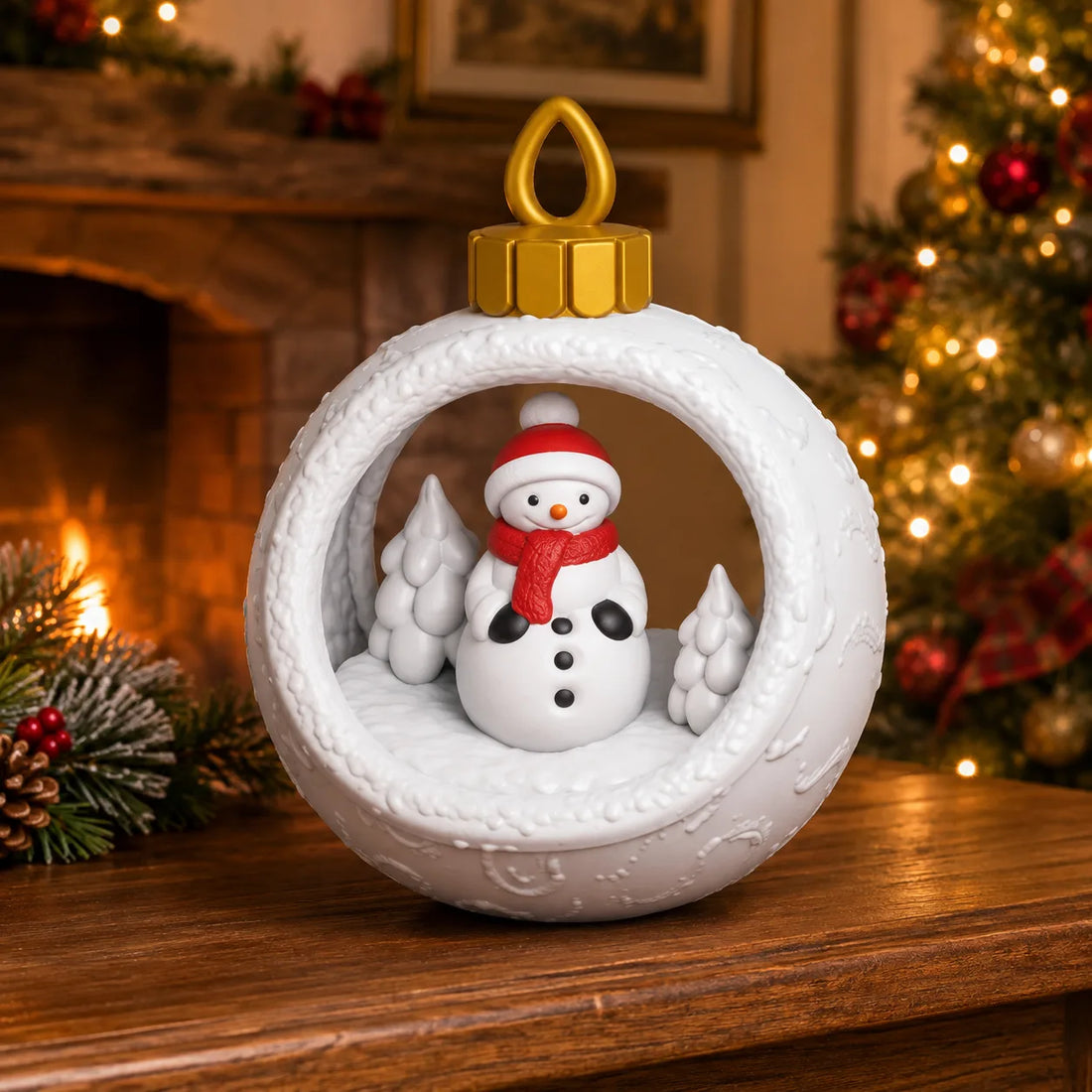 Christmas Bauble SnowMan.mp4