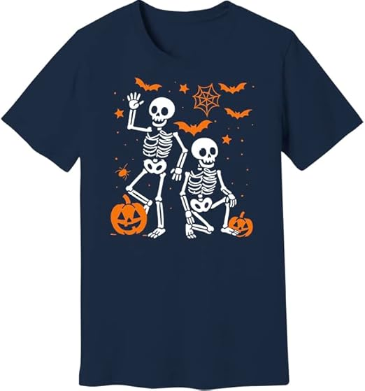 Slightly Subtle Anti T Halloween Skeleton T-Shirt, Funny FDTShirt, Spooky Season, Political Satire Halloween Short Sleeve T-Shirt Multi
