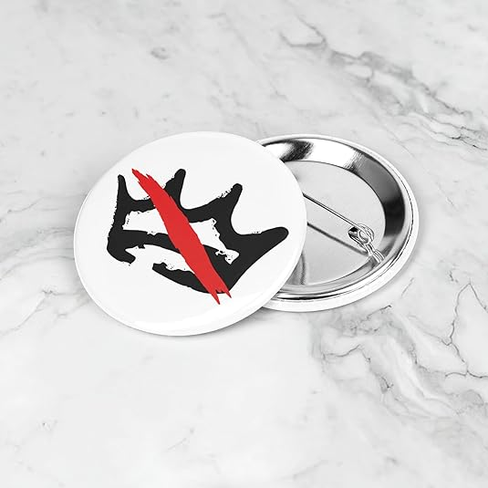 No Kings in America Button Pins