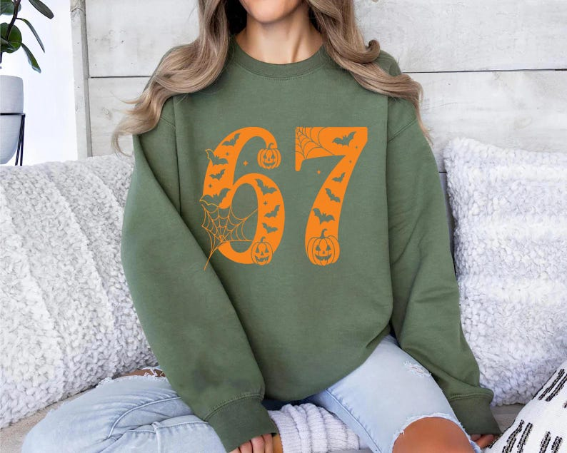 Funny 67 Halloween Costume Shirt: Matching T-Shirt,Trendy Tiktok Halloween Costume, 6 7 Trend