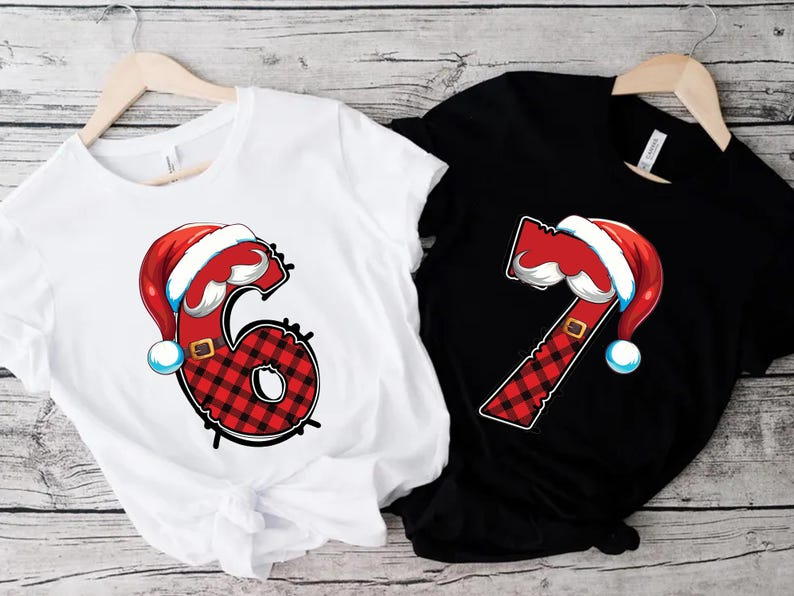 6 7 Shirts, Couples Halloween Costume, Funny Matching Tees, Trendy Teen Halloween Costume Shirt, 67 trend