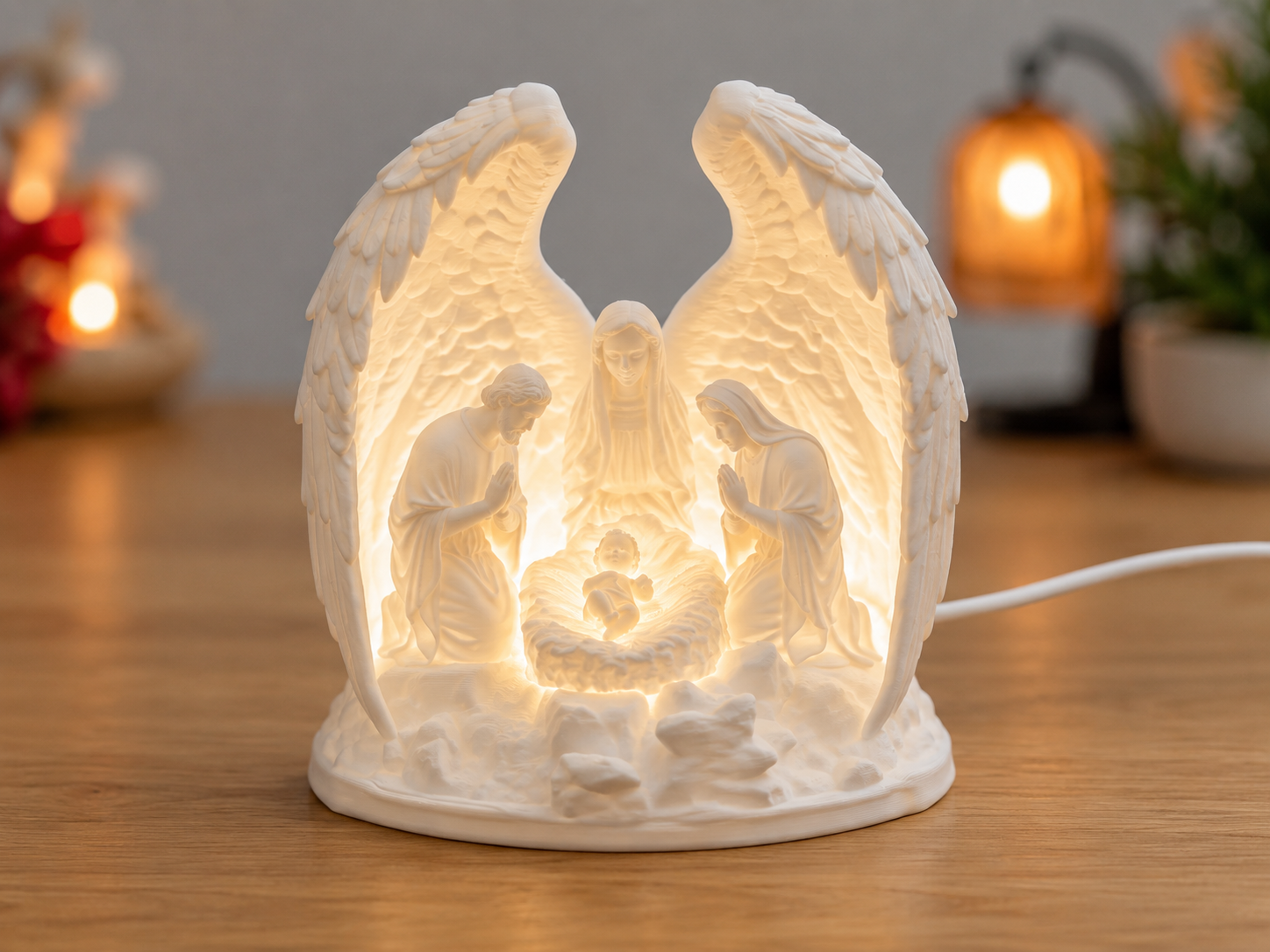 Illuminated Nativity Scene