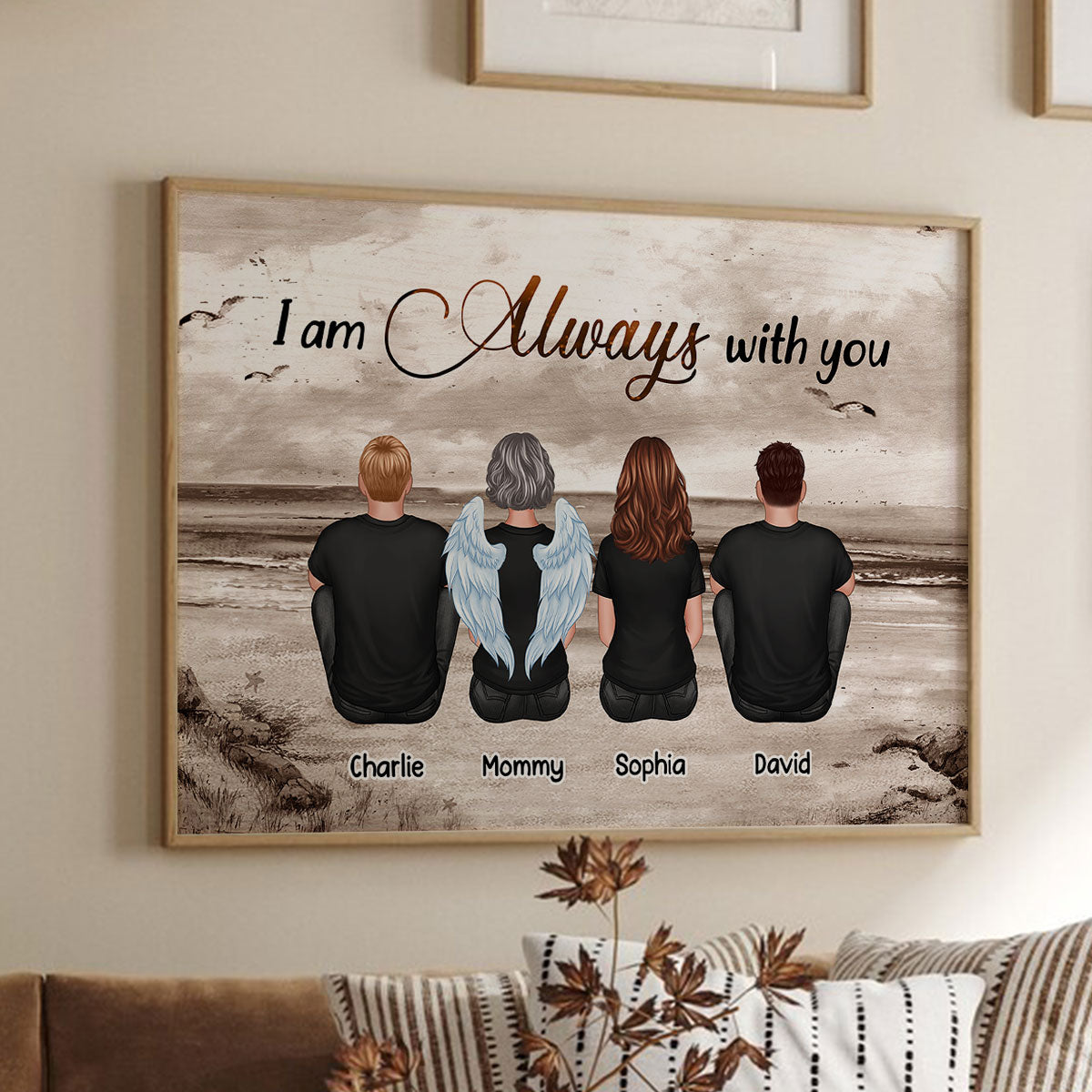 Always With You Sky Family Members, Memorial - Personalized Poster