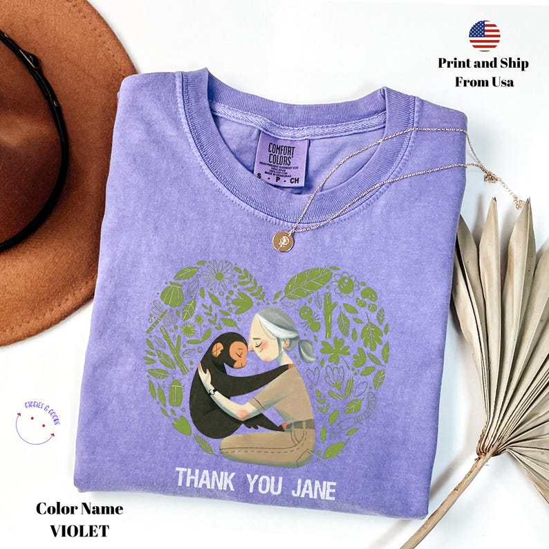 Comfort Colors Jane Goodall Shirt, Thank You Jane Shirt, Jane Goodall Quote Shirt, Remember Jane Goddall, Rip Jane Goodall Shirt