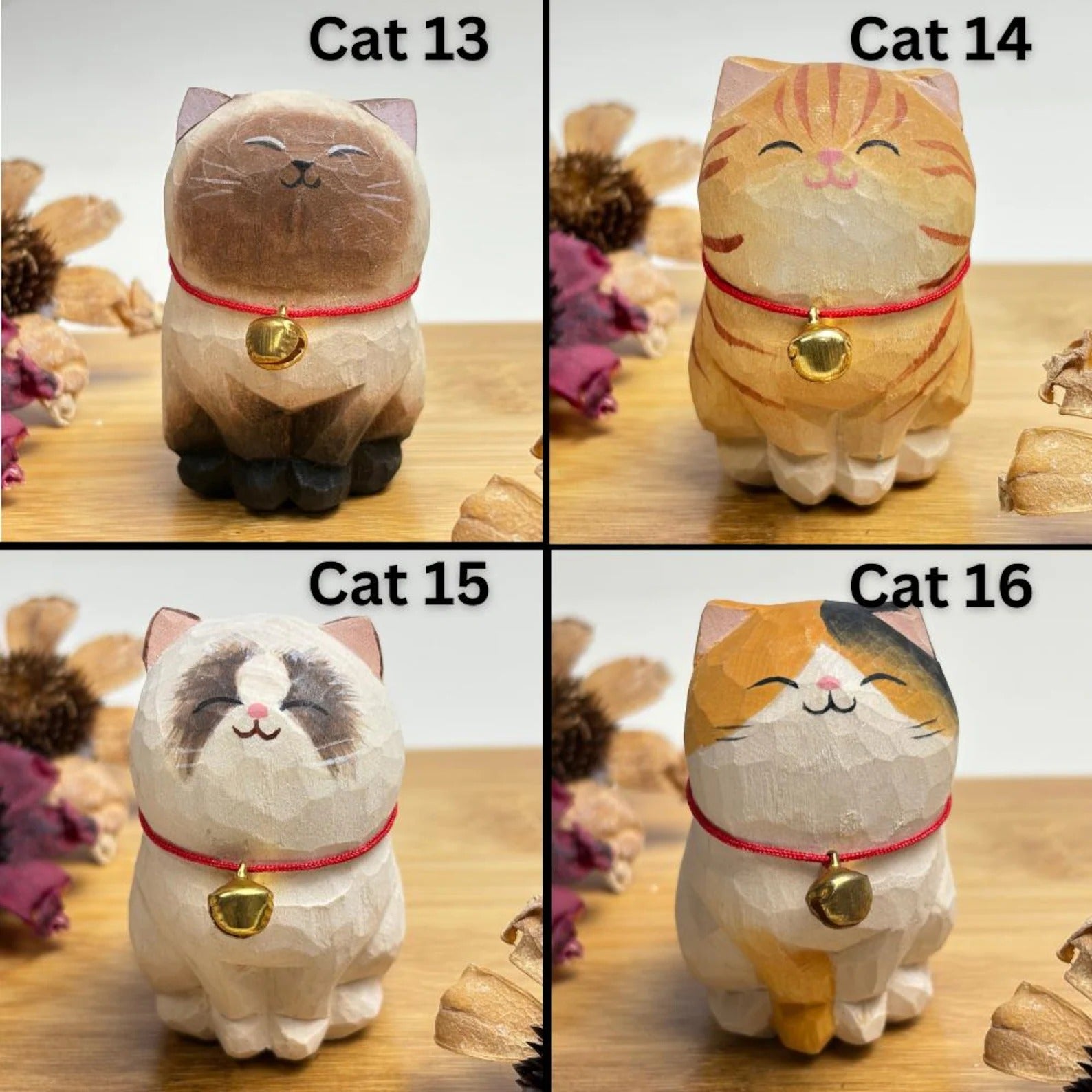 Handmade Wooden Cat Ornament,Engraved name - Memorial Gifts,Wood Cat Figurine,Desktop cat decor,Unique Cat Lover Gift,Gift for friend