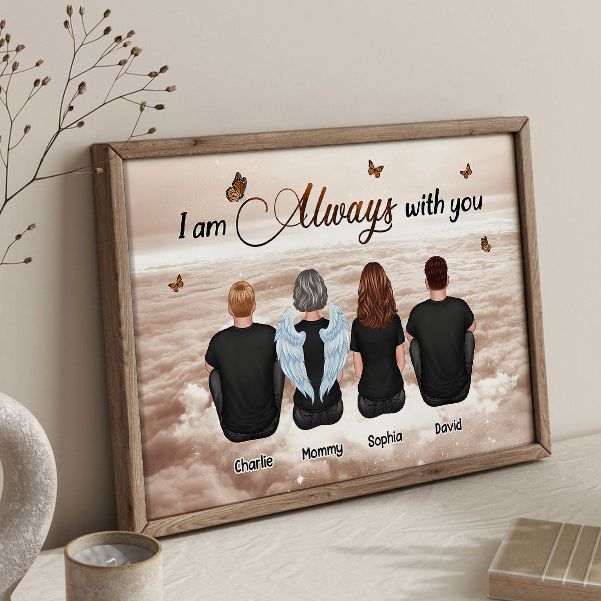 Always With You Sky Family Members, Memorial - Personalized Poster