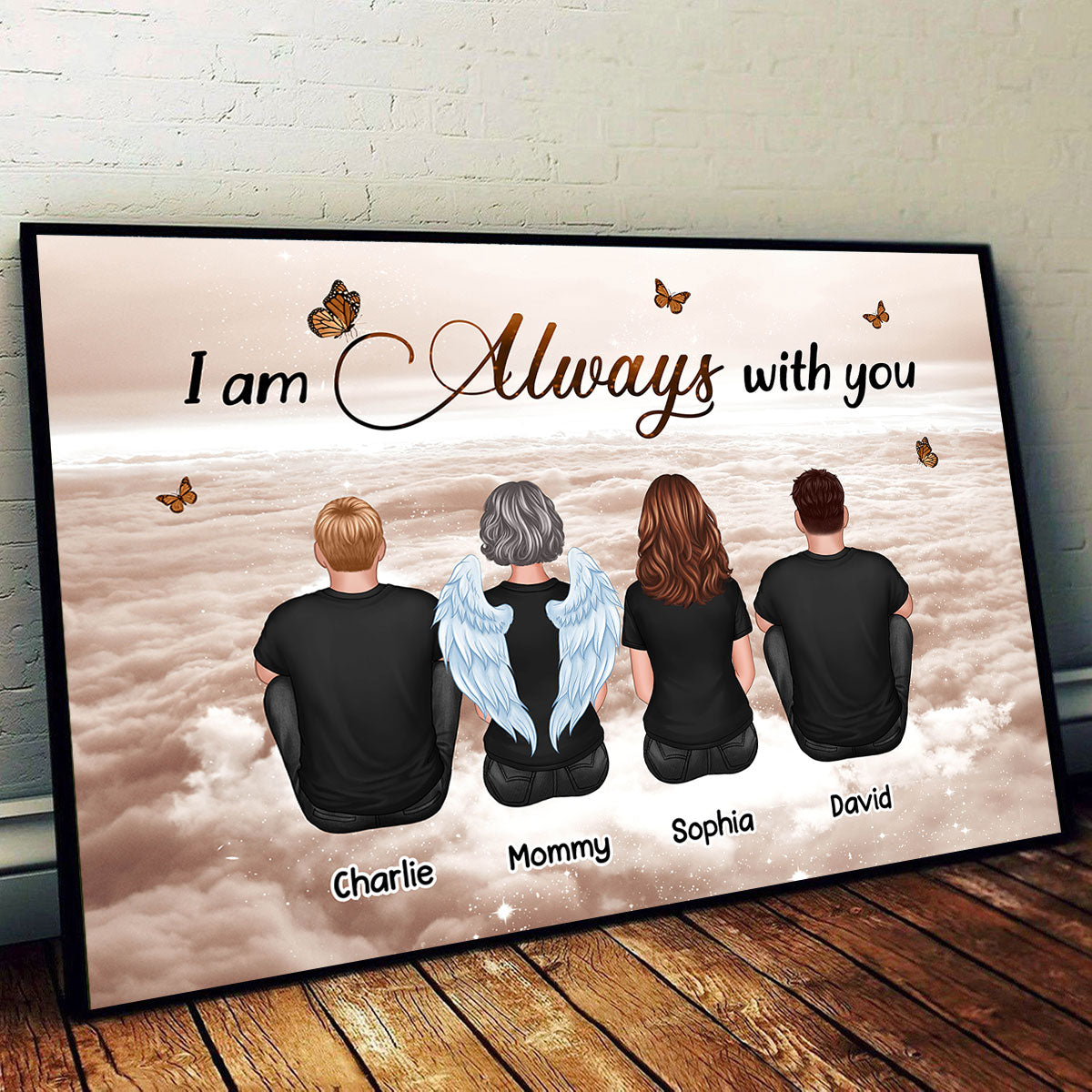 Always With You Sky Family Members, Memorial - Personalized Poster
