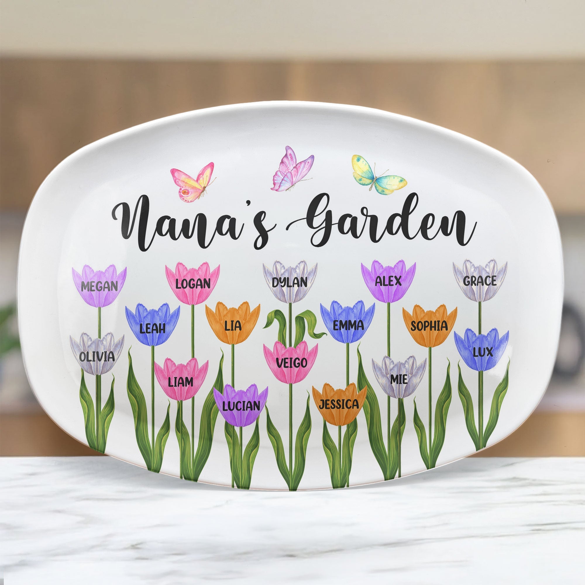 Nana's Garden - Personalized Platter
