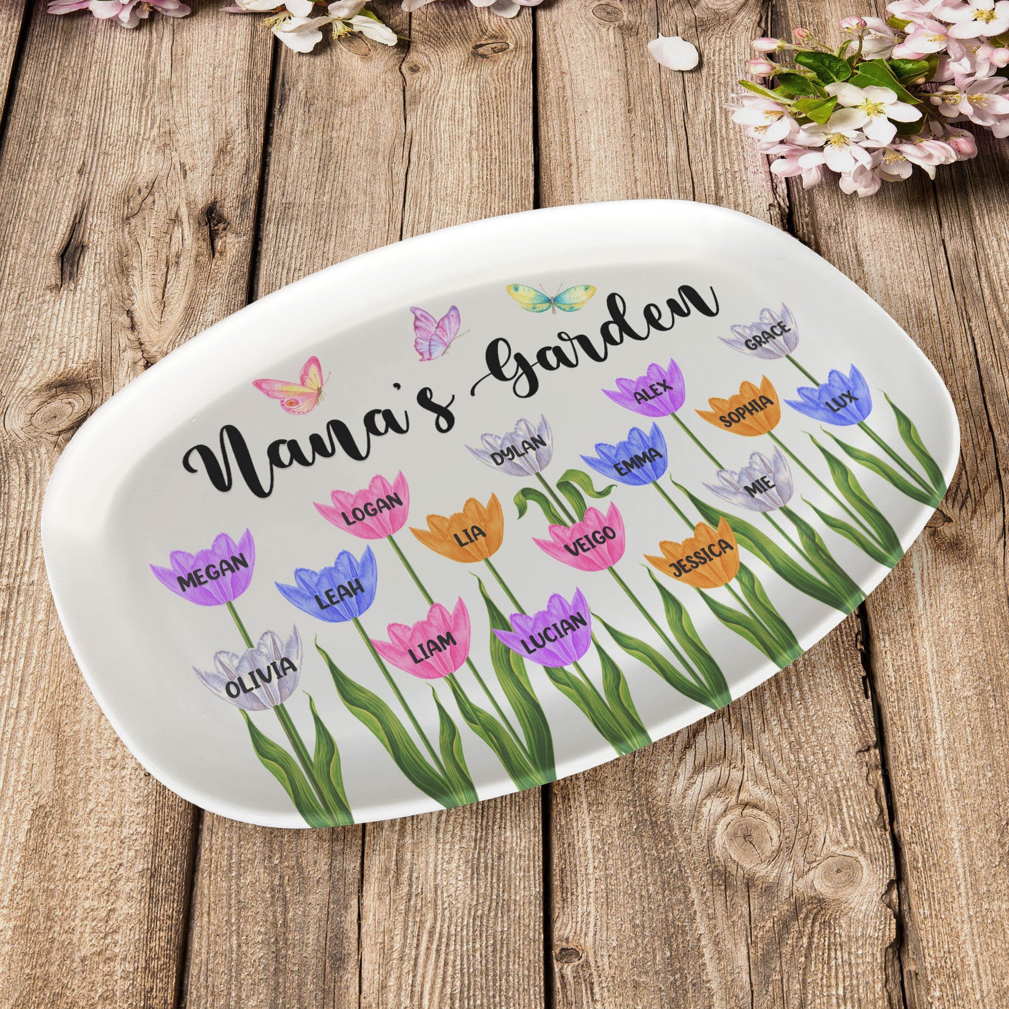 Nana's Garden - Personalized Platter