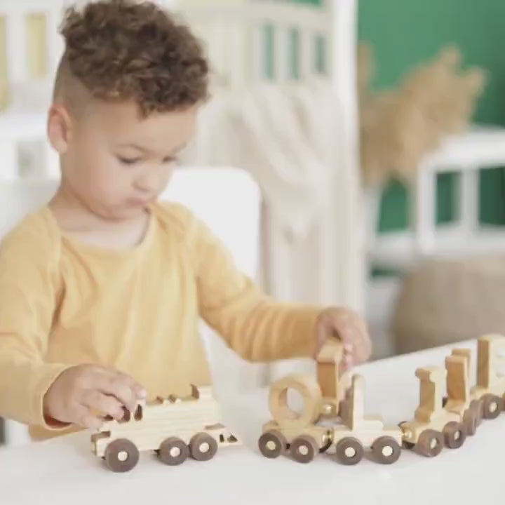 Custom Wooden Train With Name