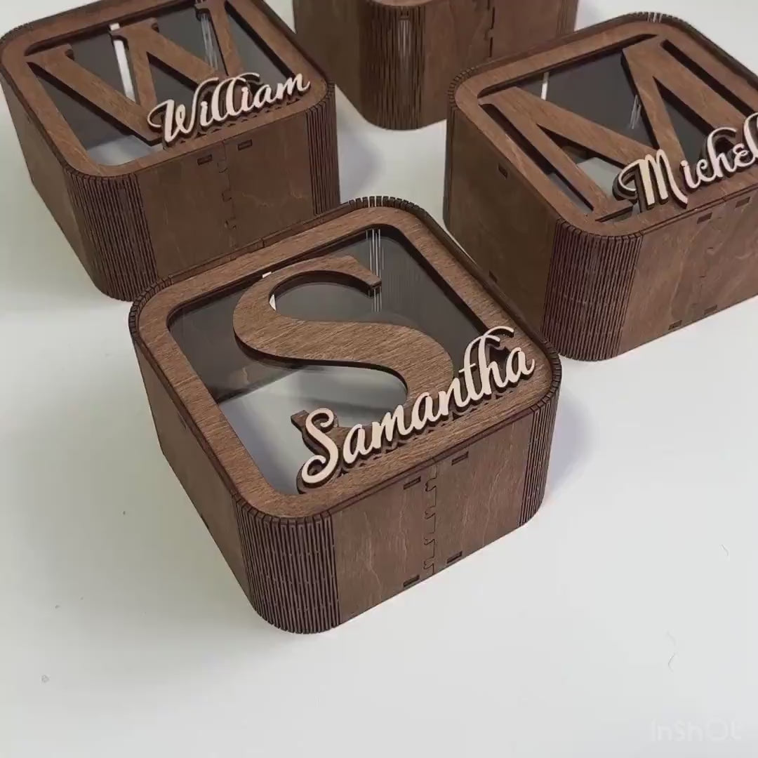 Piggy Bank for Kids, Cash Box for Child, Baby Birthday Gift, Wood Money Banks, Custom Money Box for Toddler, Gift for Kids, Name Piggy Bank