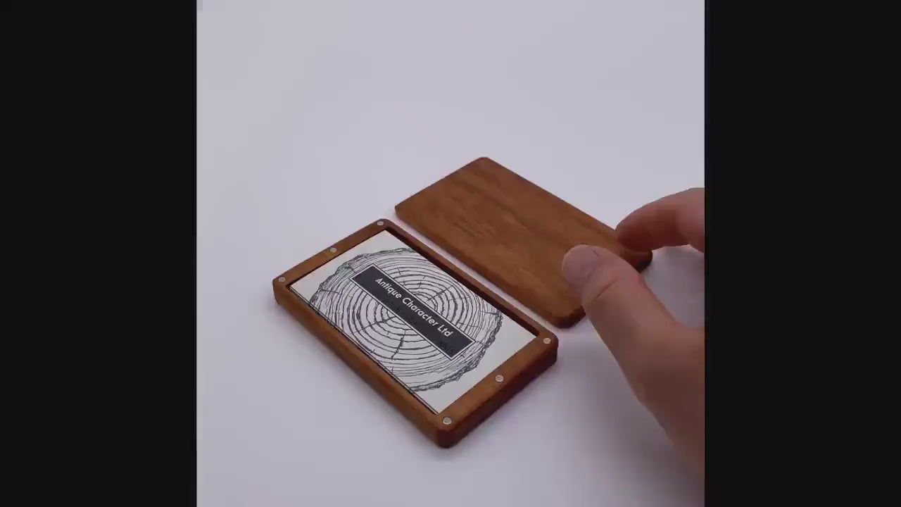 Business Card holder Unique Customizable Wooden Card Case for Corporate Gifts, Personalized Business Card Case Holder