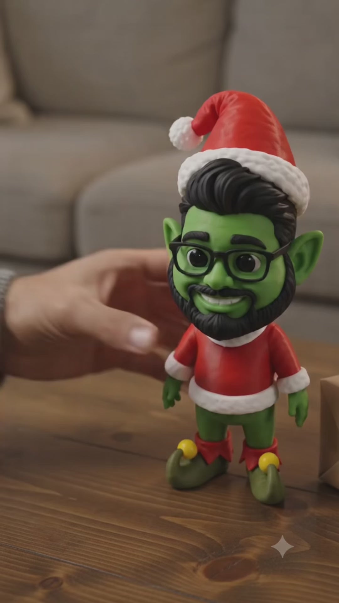Grinch Noel Minime - Custom Figurine From Photo, P.mp4