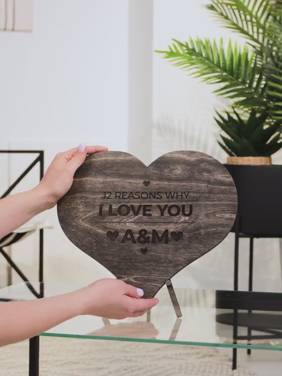 12 Reasons Why I Love You Unique Wooden Puzzle Valentine Gifts for Him Fathers Day Gift For Her Gift For Dad Wedding Gift