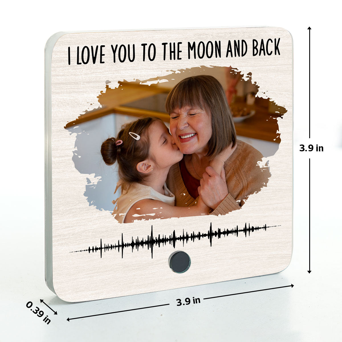 Voice Recording Memo Unique Keepsake For Mom Grandma Personalized Music Fridge Magnet, Gift