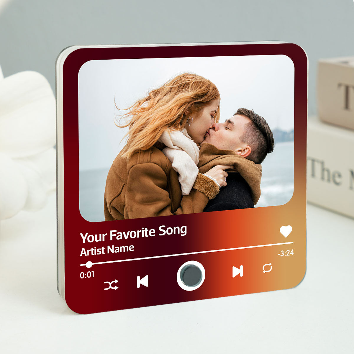 Couple Photo Favorite Song Personalized Music Fridge Magnet, Heartfelt  Gift For Couple, For Him, For Her, Boyfriend, Girlfriend, Husband, Wife