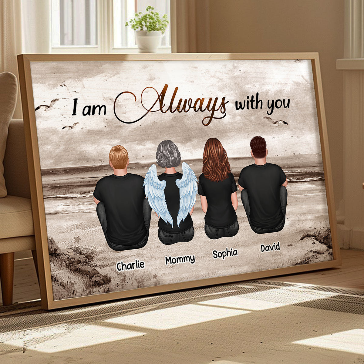 Always With You Sky Family Members, Memorial - Personalized Poster